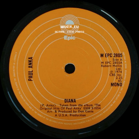 Paul Anka - Diana / Adam And Eve side A