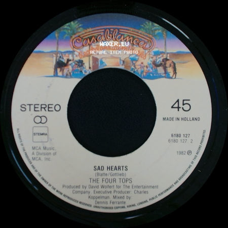 The Four Tops - Sad Hearts / Nobody's Gonna Love You Like I Do side A