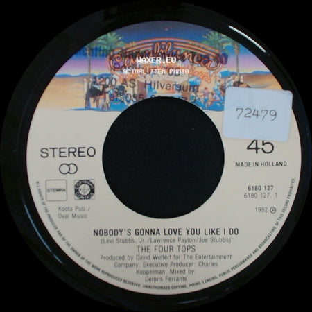 The Four Tops - Sad Hearts / Nobody's Gonna Love You Like I Do side B