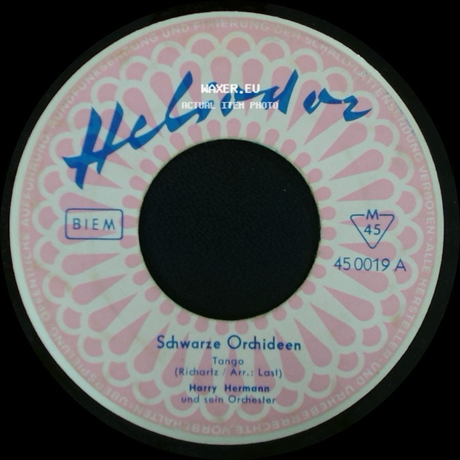 Harry Hermann Und Sein Orchester - Schwarze Orchideen / Little Tango side A