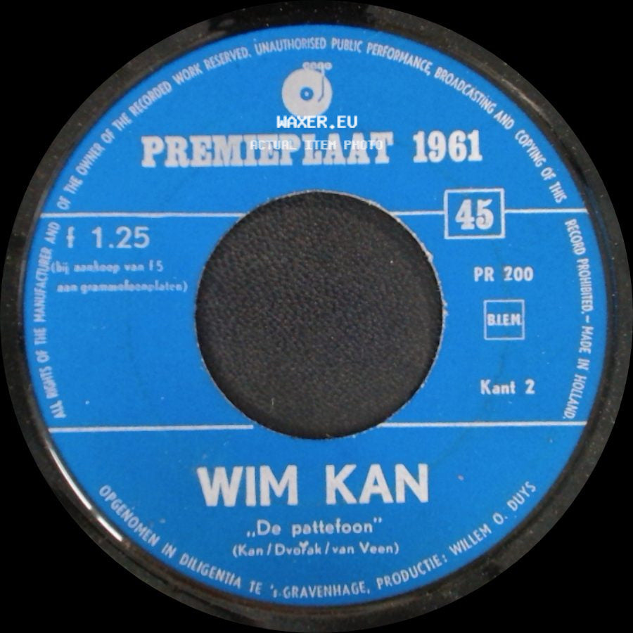 Wim Kan / Toon Hermans - De Pattefoon / De Slinger Van De Koffergrammofoon side A