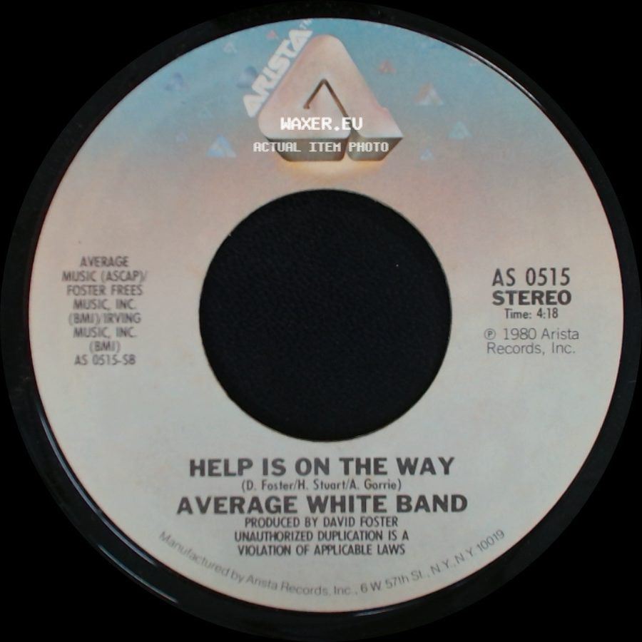 Average White Band - Help Is On The Way / Let's Go 'round Again side A