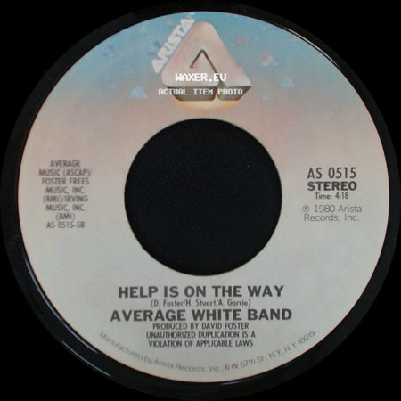 Average White Band - Help Is On The Way / Let's Go 'round Again side A