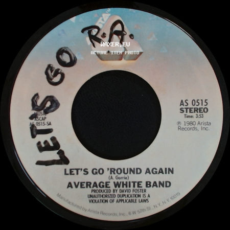 Average White Band - Help Is On The Way / Let's Go 'round Again side B