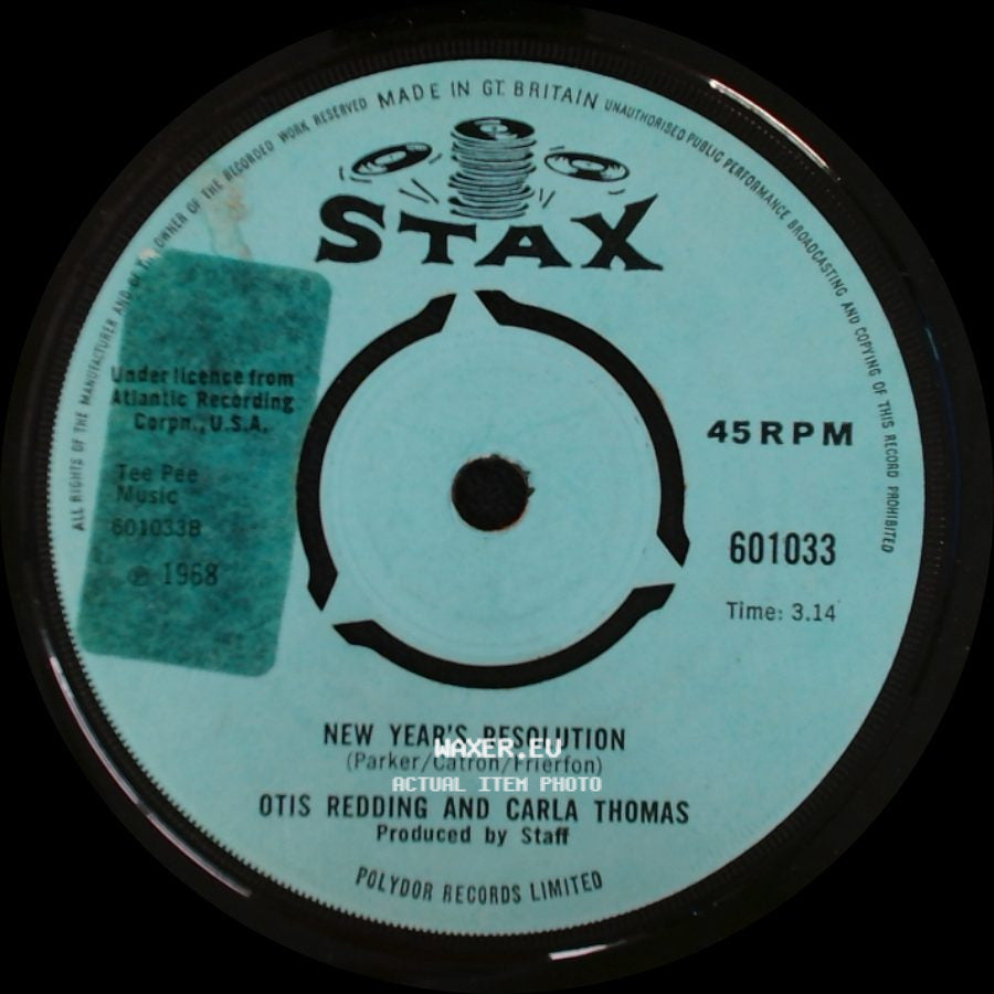 Otis Redding And Carla Thomas - New Year's Resolution / Lovey Dovey side A