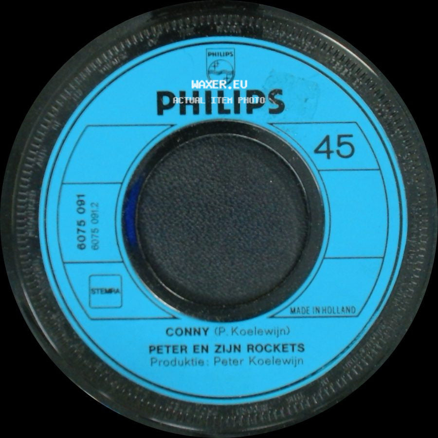 Peter En Zijn Rockets - Kom Van Dat Dak Af / Rock 'n Roll Groupie / Conny side B