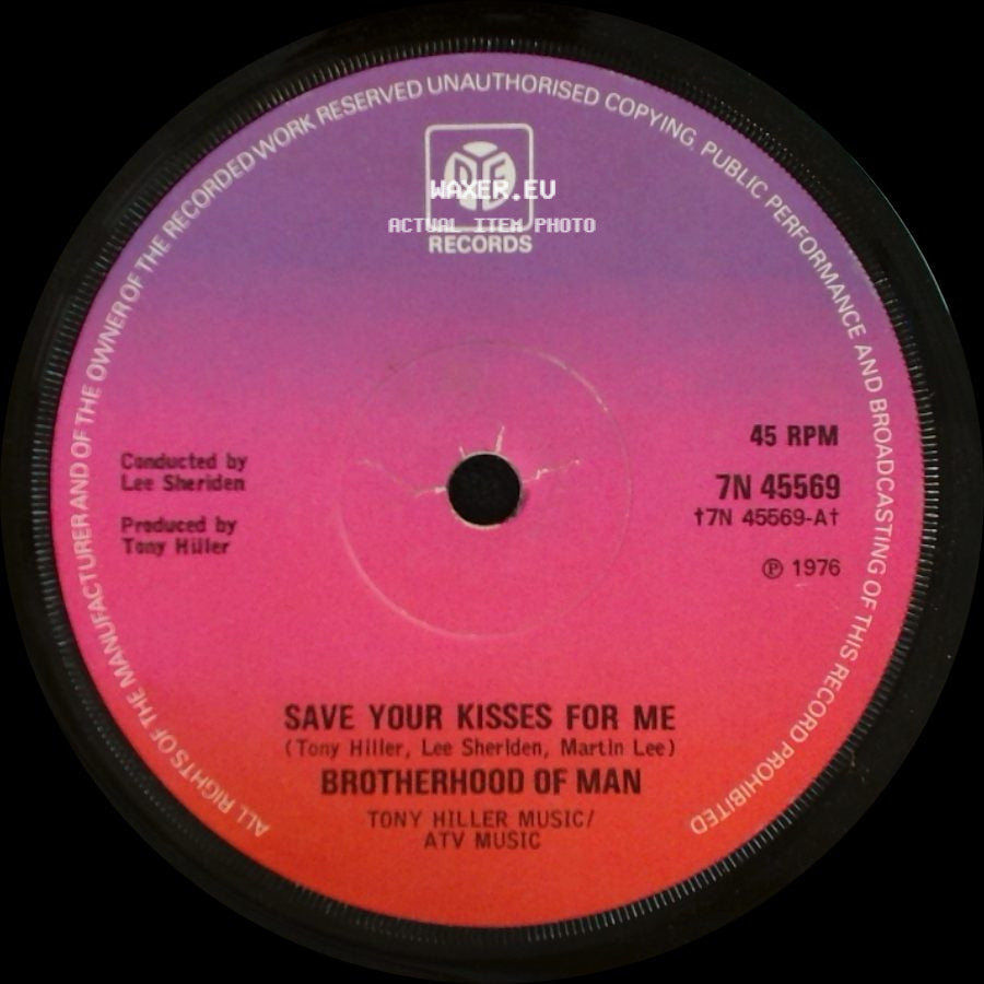 Brotherhood Of Man - Let's Love Together / Save Your Kisses For Me side B