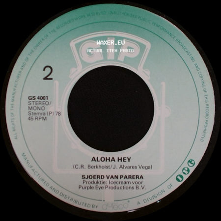 Sjoerd Van Parera - Aloha Hey / Berendbotje side A