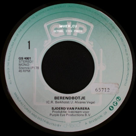 Sjoerd Van Parera - Aloha Hey / Berendbotje side B
