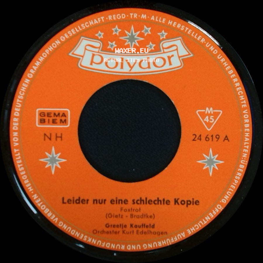 Greetje Kauffeld - Melodie Poesie / Leider Nur Eine Schlechte Kopie side B