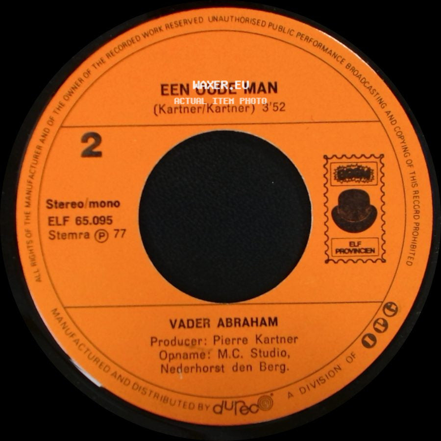 Vader Abraham - Een Oude Man / Oh Mario side A