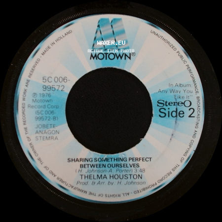 Thelma Houston - I'm Here Again / Sharing Something Perfect Between Ourselves side B