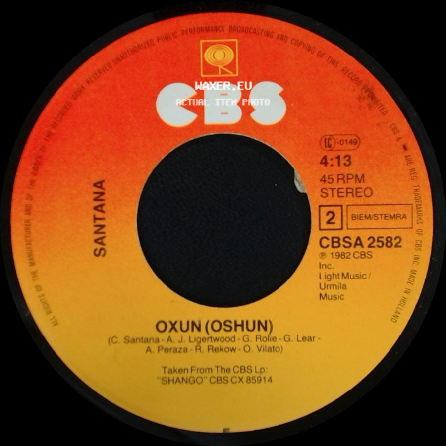 Santana - Hold On / Oxun (Oshun) side B