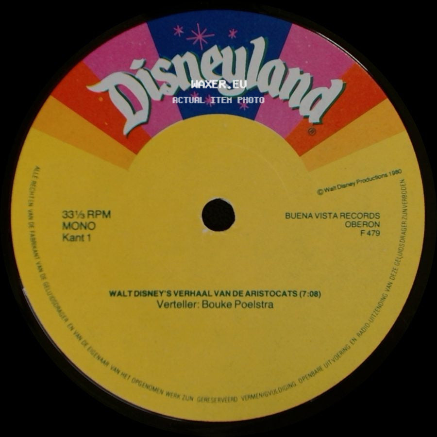 Walt Disney / Bouke Poelstra - Walt Disney's Liedjes Van De Aristocats / Walt Disney's Verhaal Van De Aristocats side B