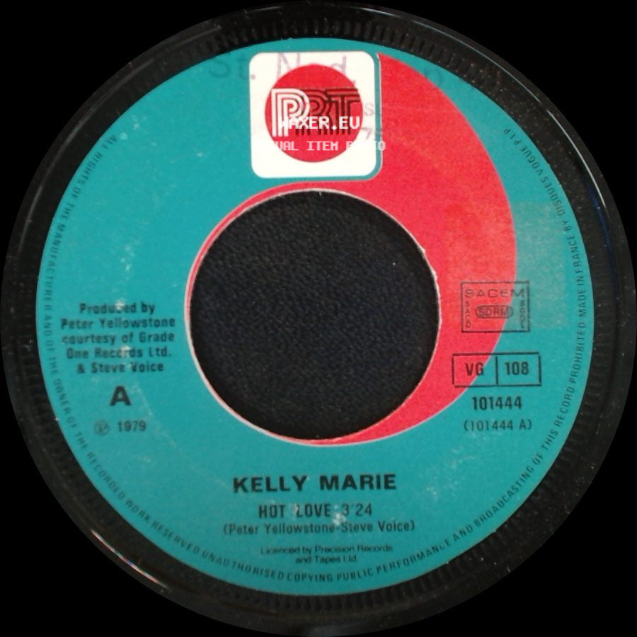 Kelly Marie - Take Me To Paradise / Hot Love side B