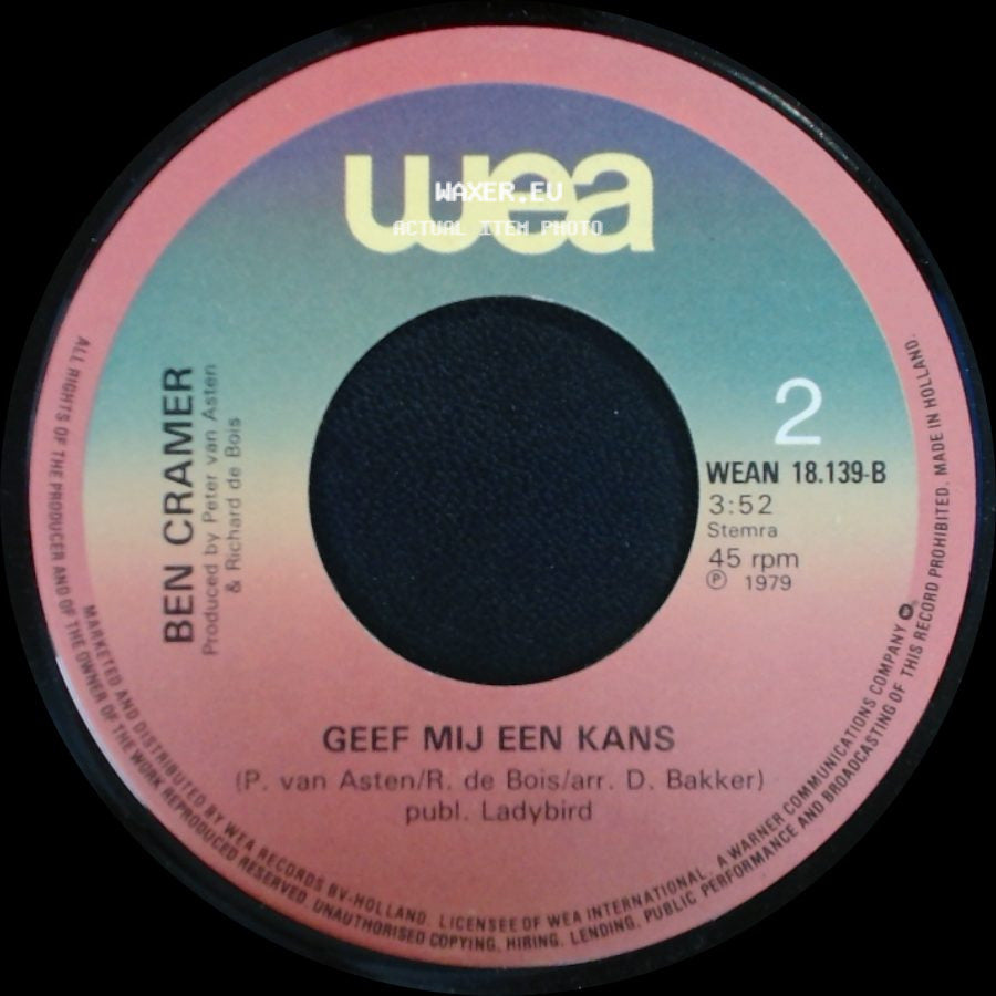 Ben Cramer - Kleine Mireille / Geef Mij Een Kans side B