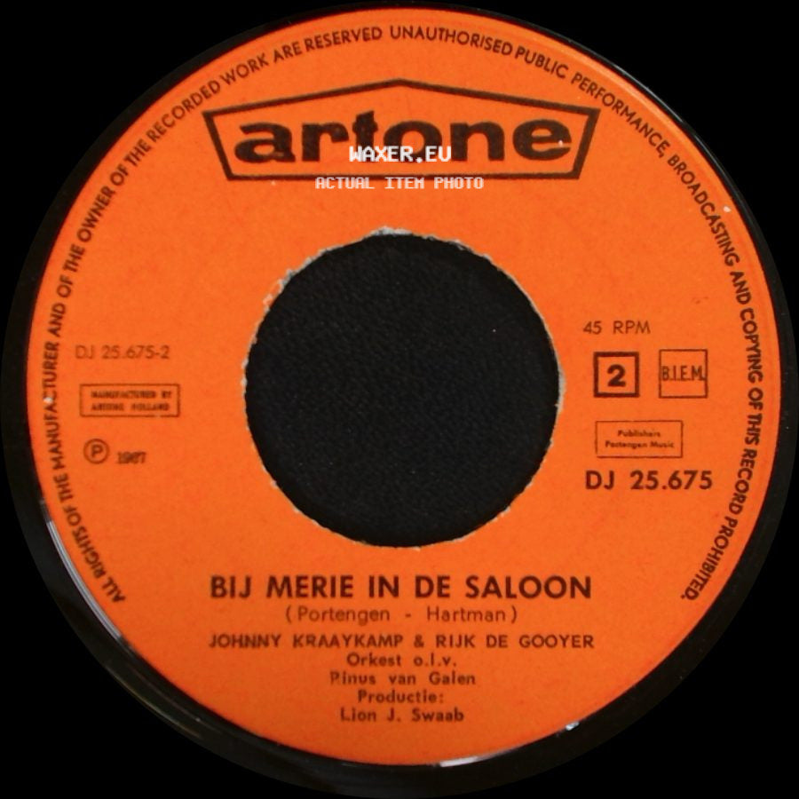 Johnny Kraaykamp & Rijk De Gooyer - De Bostella / Bij Merie In De Saloon side B