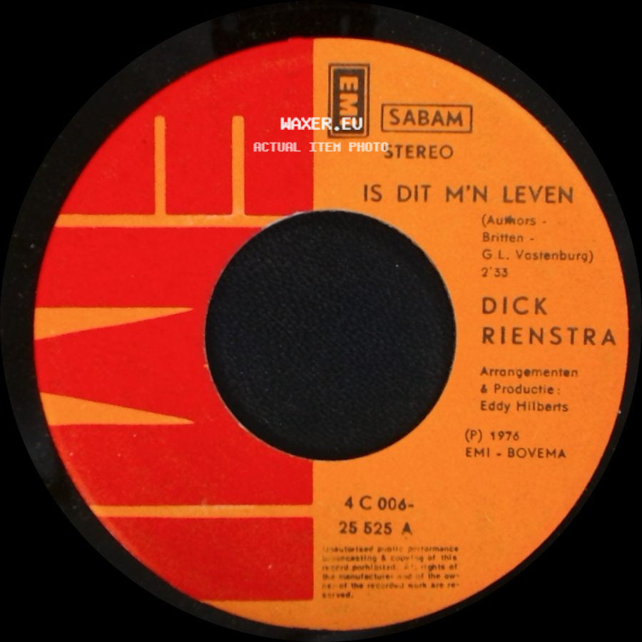 Dick Rienstra - Liefste / Is Dit M'n Leven side B