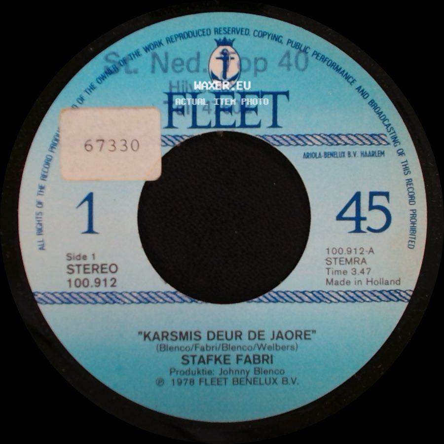 Stafke Fabri - Karsmis Deur De Jaore / 2000 Jaor Geleje side A
