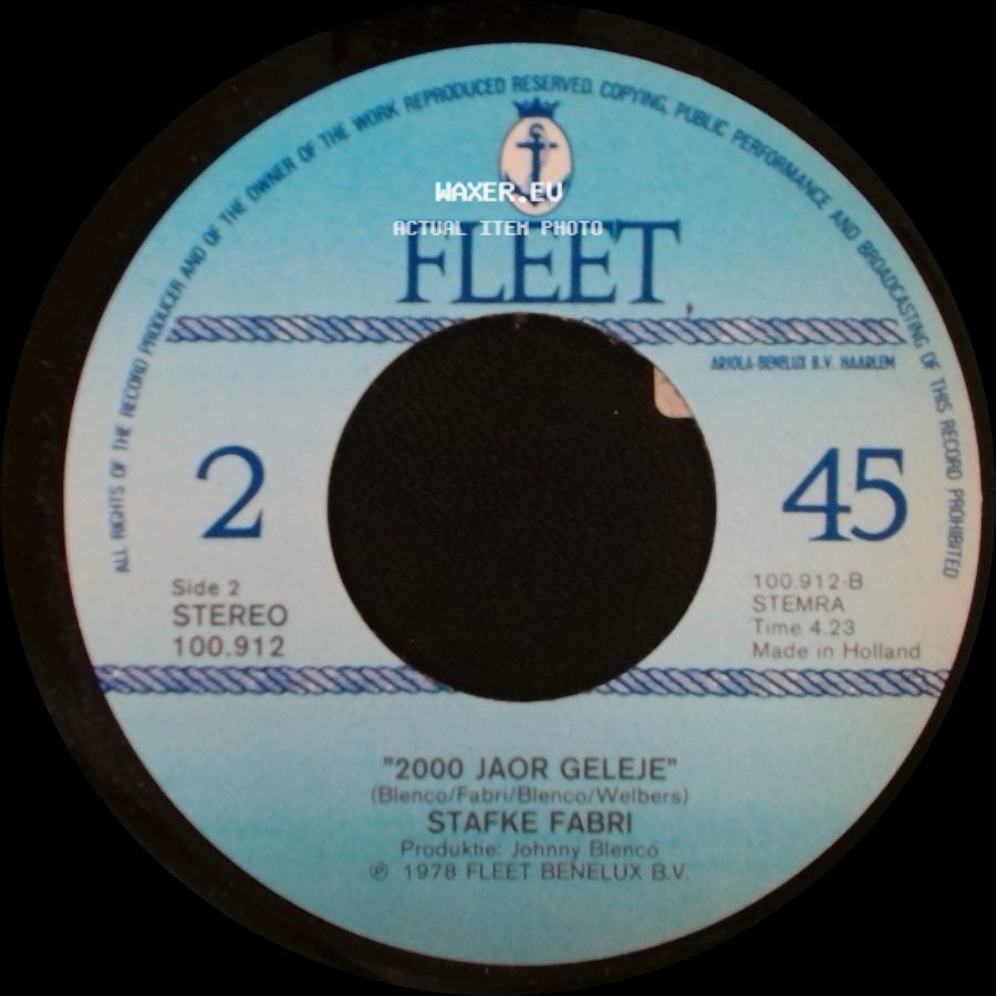 Stafke Fabri - Karsmis Deur De Jaore / 2000 Jaor Geleje side B