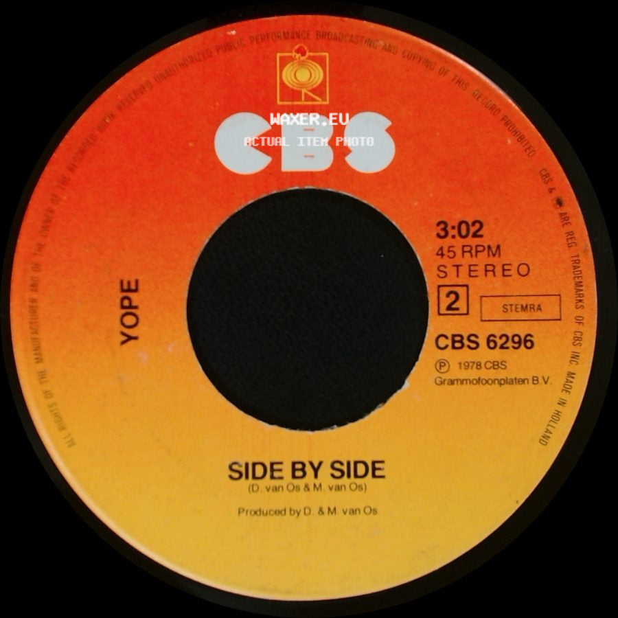 Yope - To You / Side By Side side B