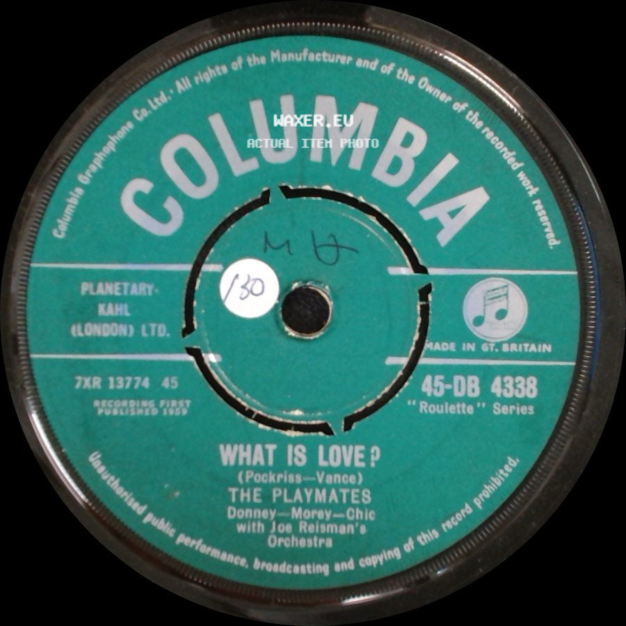 The Playmates - I Am / What Is Love? side B