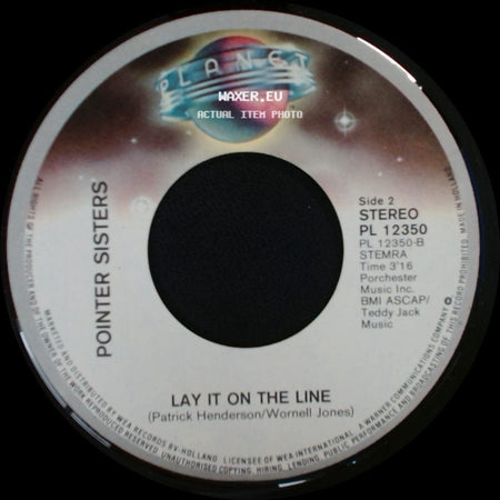 Pointer Sisters - Happiness / Lay It On The Line side B