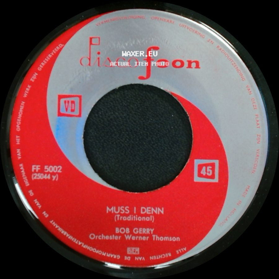 Gerdi Berg Und Die Rivieras / Bob Gerry - Seemann / Muss I Denn side B