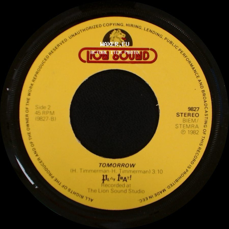 Unknown Artist - Mary Ann / Tomorrow side B