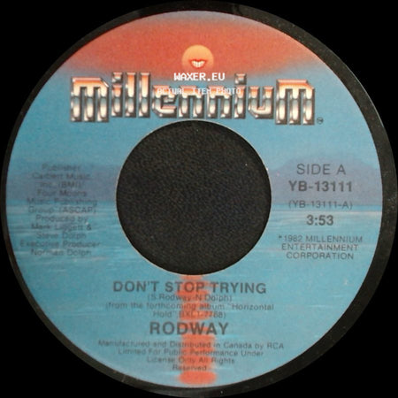 Rodway - Don't Stop Trying / Living On An Island side A