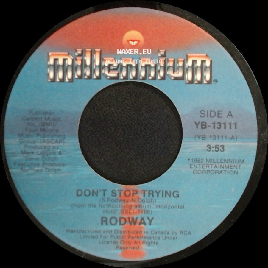 Rodway - Don't Stop Trying / Living On An Island side A