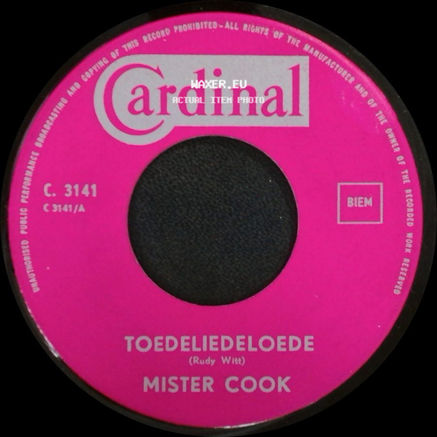 Mister Cook - Dance A No-Kiss Dance / Toedeliedeloede side B