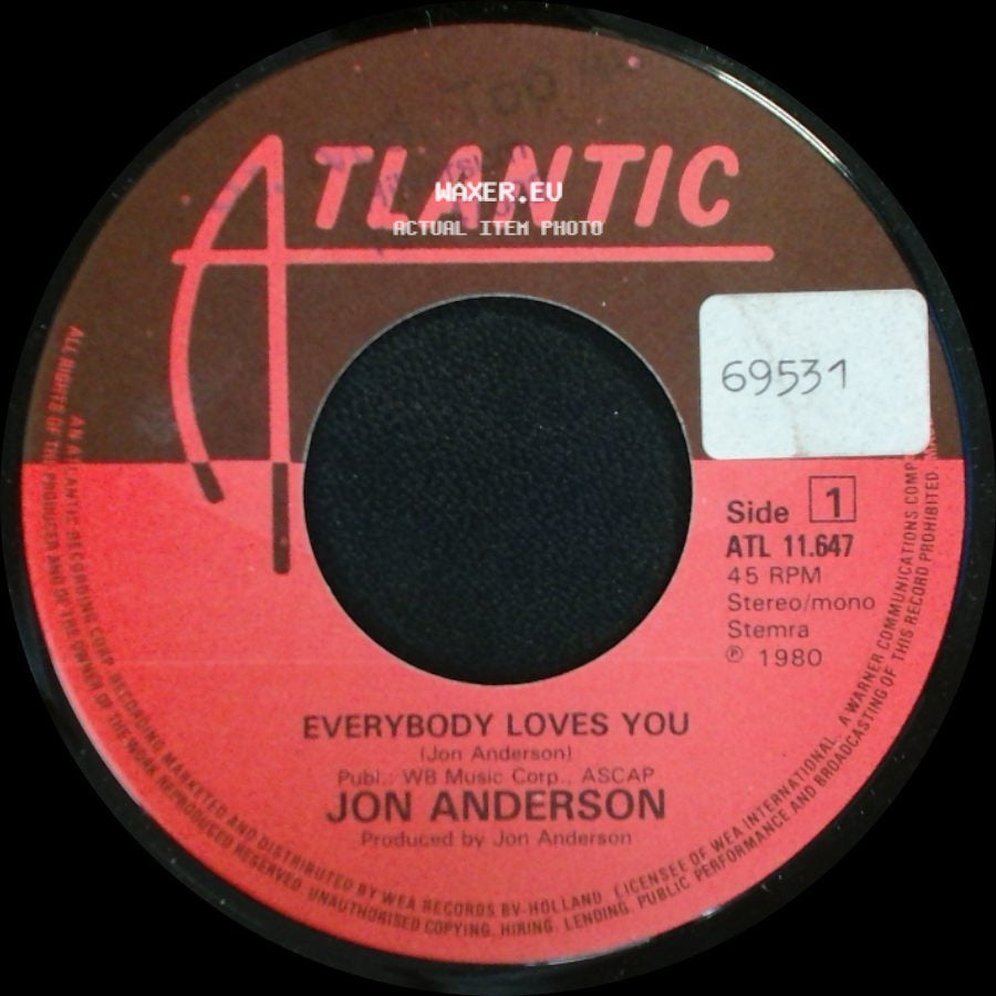 Jon Anderson - Everybody Loves You / Take Your Time side A