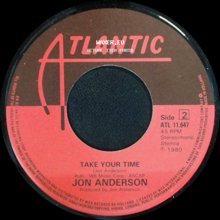 Jon Anderson - Everybody Loves You / Take Your Time side B