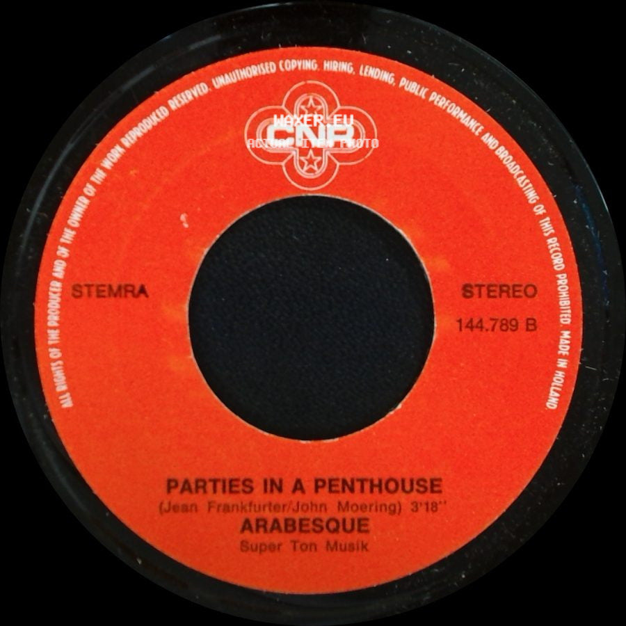 Arabesque - Parties In A Penthouse / Take Me Don't Break Me side A