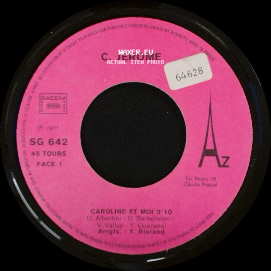 C. Jerome - Au Royaume De La Musique / Caroline Et Moi side B