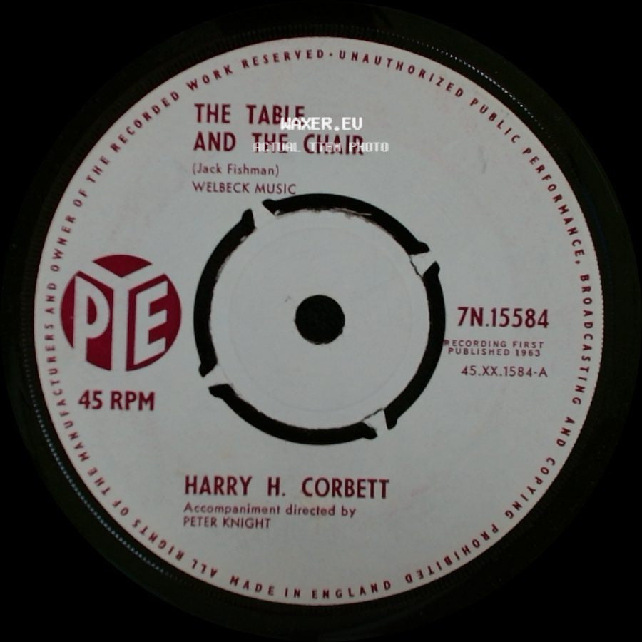 Harry H. Corbett - The Table And The Chair / Things We Never Had side A
