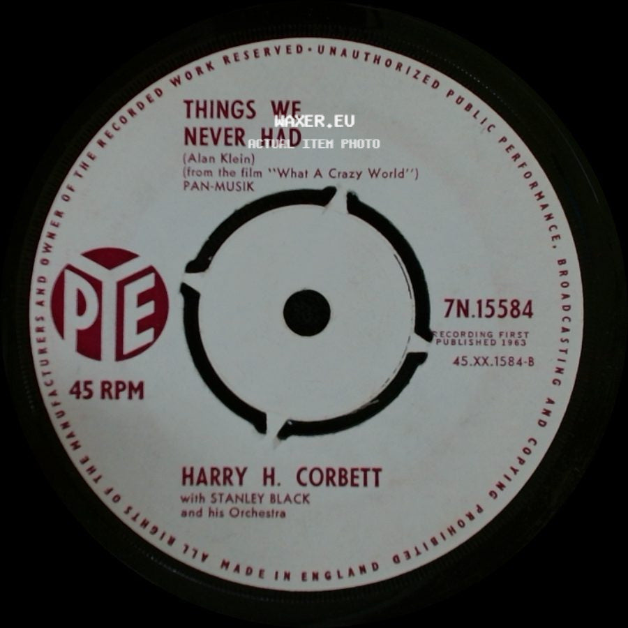 Harry H. Corbett - The Table And The Chair / Things We Never Had side B