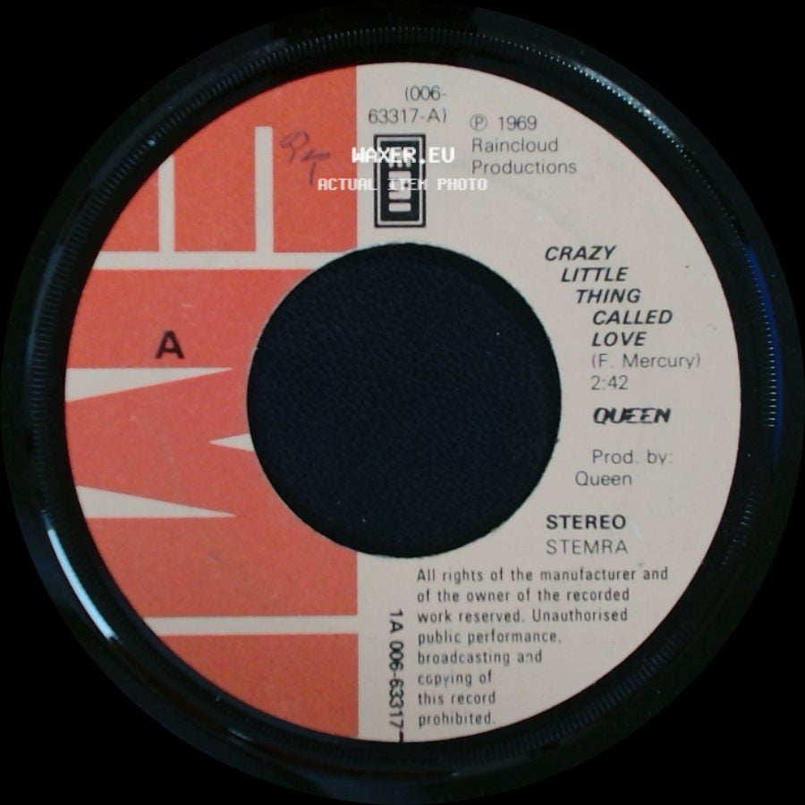 Queen - Crazy Little Thing Called Love / We Will Rock You side A