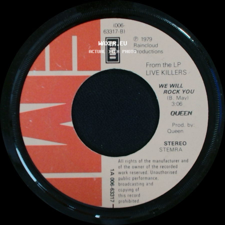 Queen - Crazy Little Thing Called Love / We Will Rock You side B