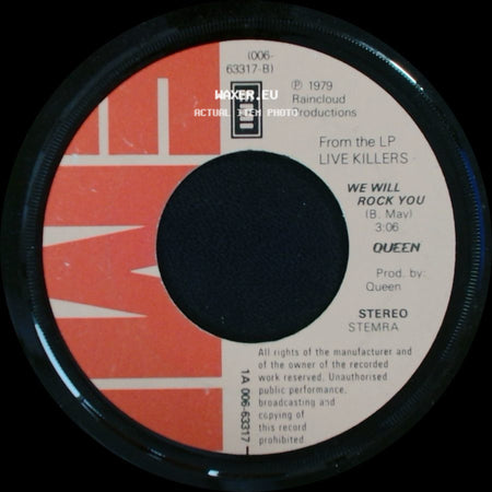 Queen - Crazy Little Thing Called Love / We Will Rock You side B