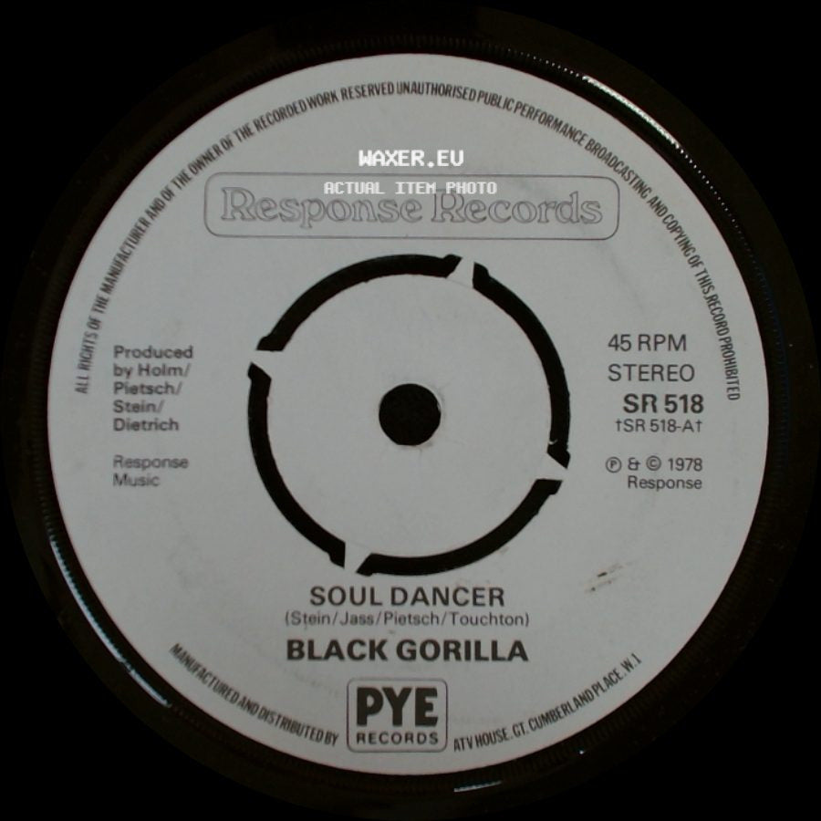 Black Gorilla - Soul Dancer / Down Town Safari side A