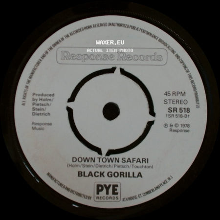 Black Gorilla - Soul Dancer / Down Town Safari side B