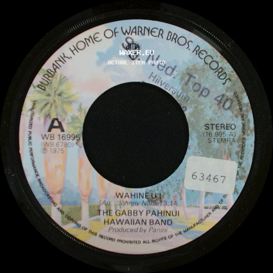 The Gabby Pahinui Hawaiian Band - Wahine Ui / Aloha Ka Manini side A