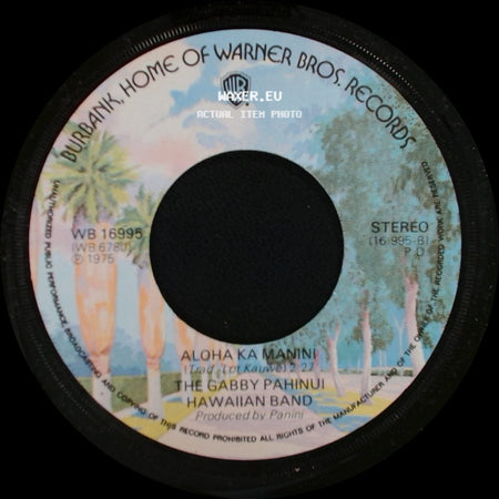 The Gabby Pahinui Hawaiian Band - Wahine Ui / Aloha Ka Manini side B
