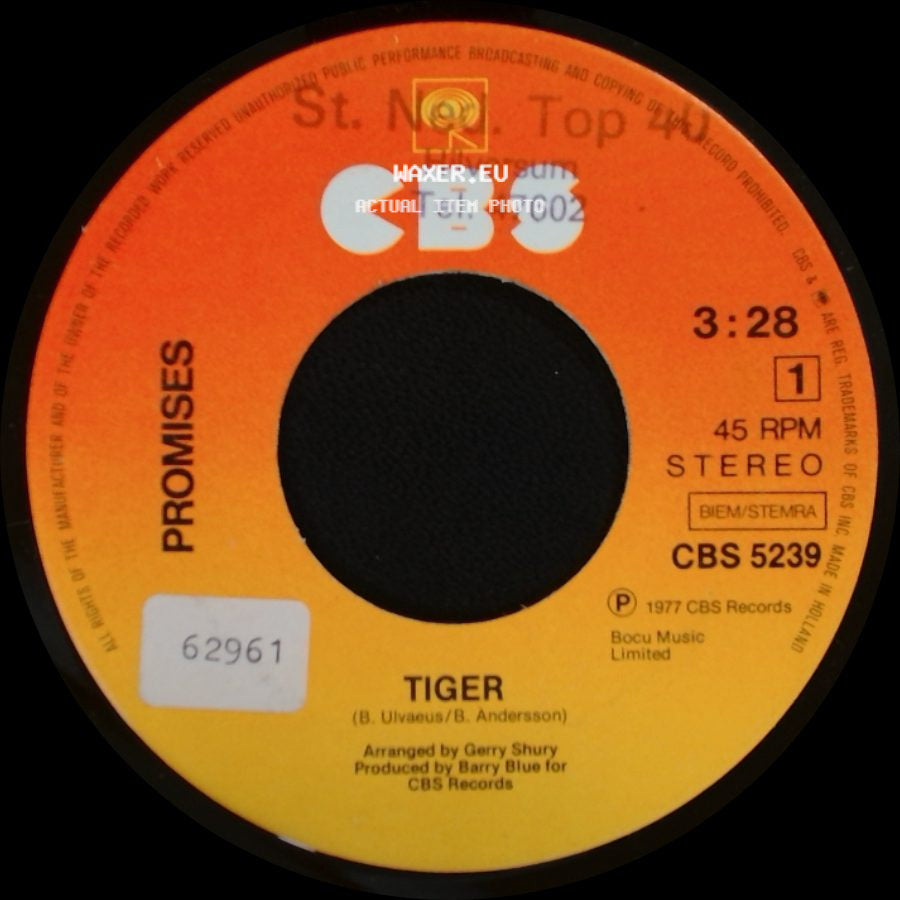 Promises - Tiger / Cry Baby side A