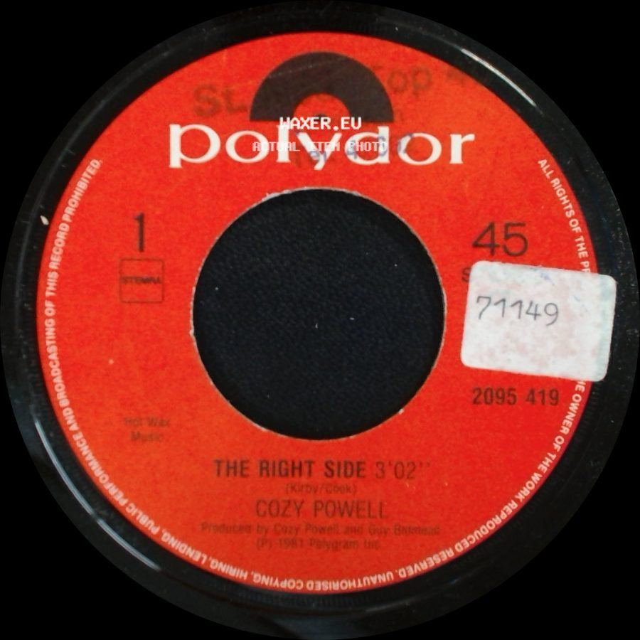 Cozy Powell - The Blister / The Right Side side B
