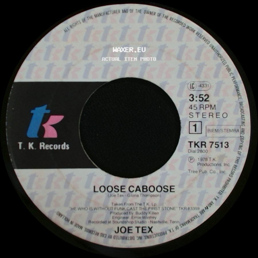 Joe Tex - Music Ain't Got No Color / Loose Caboose side B