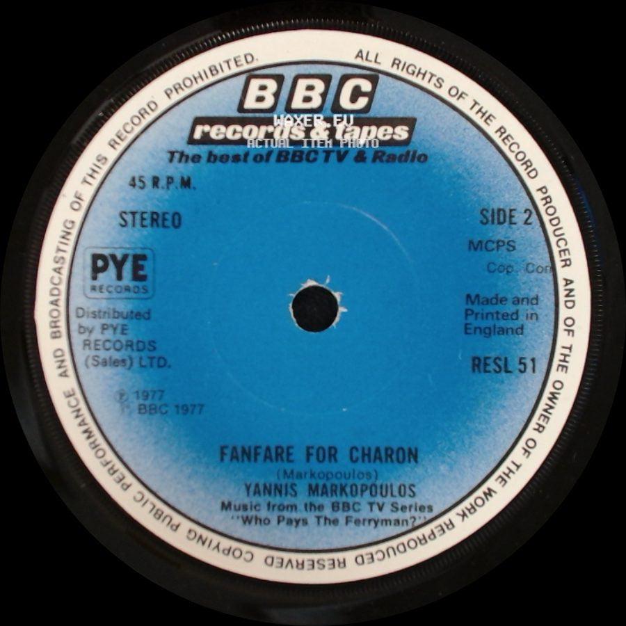 Yannis Markopoulos - Who Pays The Ferryman? / Fanfare For Charon side B