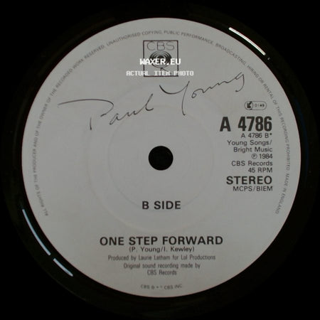 Paul Young - I'm Gonna Tear Your Playhouse Down / One Step Forward side B